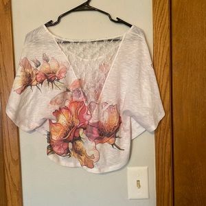 Floral half shirt from rue21